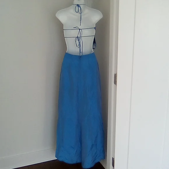 Vintage 90s Formal Maxi Skirt And Halter Top  Set - Picture 6 of 16
